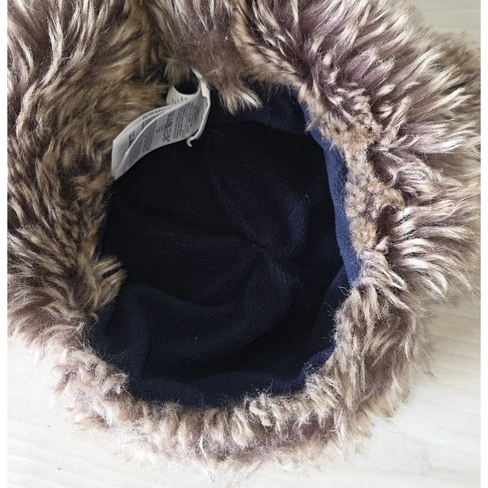 BabyGap Disney Mickey Mouse Toddler Trapper Hat Fair Isle Faux Fur Winter 4T 5T